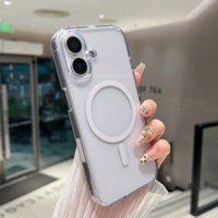 Coques de téléphone magnétiques transparentes antichoc avec protection intégrale de l'appareil photo pour iPhone 17 Pro Max