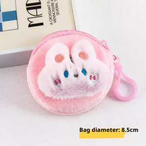 Wholesale Cute Anime-inspired Cartoon Mini Plush Keychains and Coin Purses Creative Gift for Girls