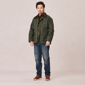 Мужская куртка с вельветовым воротником в американском стиле - Product Image 3