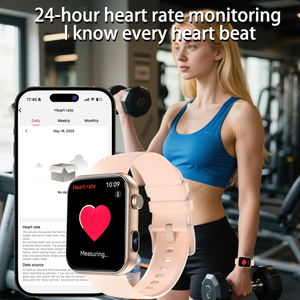 Đồng hồ thông minh SENBONO P51 mới dành cho nữ, có camera quay video, ghi âm, nghe nhạc cục bộ, trả lời cuộc gọi, chức năng thể thao, đồng hồ thông minh dành cho nam, tương thích với IOS và <span class=keywords><strong>Android</strong></span> - Product Image 3