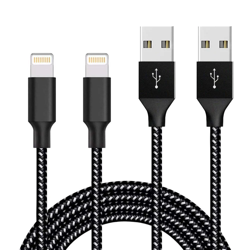 Nylon de alta calidad de metal trenzada línea de datos Usb 2,0 de carga rápida Cable USB para Cable de carga de Apple acorde para cargador de Iphone