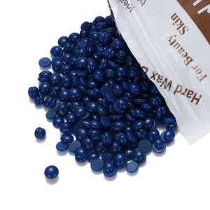 เม็ดขี้ผึ้งยา azulene สำหรับกำจัดขนชุดลูกปัดแว็กซ์เนื้อแข็งสำหรับผิวบอบบางแบบบราซิลเลี่ยนใบหน้าบิกินี่คิ้ว<span class=keywords><strong>ขา</strong></span> - Product Image 2