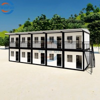 Maison préfabriquée WinFair Duplex, maison modulaire moderne de luxe à 2 étages pour clinique mobile / centre de santé