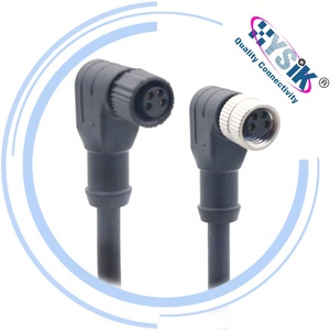 Kabel Sudut Siku M8 Female ke Male Lurus 4-Core Kabel Penghubung - Product Image 2