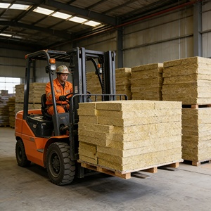 Panneau de laine de roche haute densité pour l'absorption acoustique et l'<span class=keywords><strong>isolation</strong></span> thermique des ateliers industriels - Product Image 3