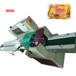 Single Biscuit flow wrapping pillow type bread horizontal packing machinery