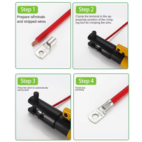Cosses de câble SC50-10 SC10-4 SC35-8 SC70-10 SC120-12, bornes à sertir en cuivre nickelé, 1500V pour 16/25/35/50/70mm²