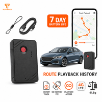 Rastreador GPS Inalámbrico para Vehículos Personales, con 7 Días de Autonomía de Batería, Historial de Rutas Reproducible, Sin Cuota Mensual