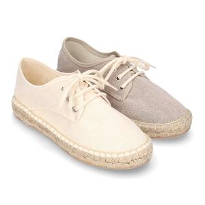 Zapatos Espadrilles de Lona de Algodón de Alta Calidad con Cordones para Niños Pequeños y Padres - Product Image 1