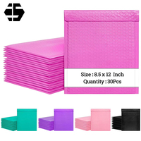 Bolsa de correo de burbujas biodegradable de muestra gratis de alta calidad, colorida, impermeable, logotipo personalizado, correo de burbujas de polietileno para ropa