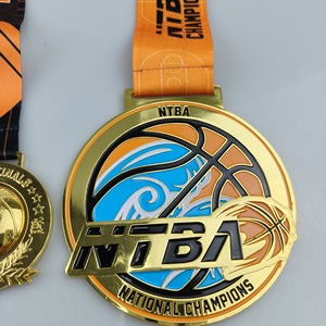 <span class=keywords><strong>NTBA</strong></span> Custom Champion Medaille Sport thema Basketball Event Award Ehre Vergoldete Metall Gedenk medaille von Casting Technik - Product Image 3