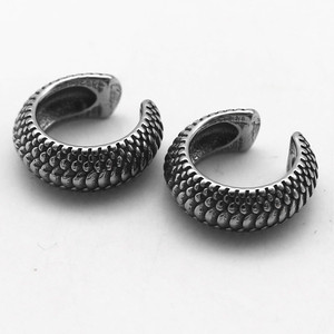 yunnique Retro Dragon Pattern Titanium Steel <b>Cuff</b> <b>Earrings</b> For Men And Women Gift Jewelry - Product Image 5