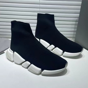 Dropshipping Brand Logo Custom Designer Women Fashion Walking Sneakers Street Style Low High Top Soft <b>Sock</b> Shoes for Men - Product Image 3