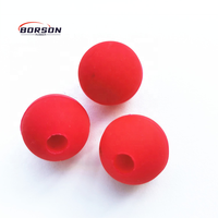 Balles en caoutchouc naturel dur personnalisées avec demi-trou, balles rebondissantes en caoutchouc nitrile, marteau de tambour en silicone d'usine