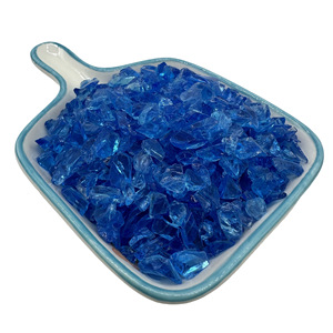 Verre concassé ambré, orange et transparent multi-usages pour granulats de sol, artisanat, ornements et décoration de fontaines d'eau - Product Image 5