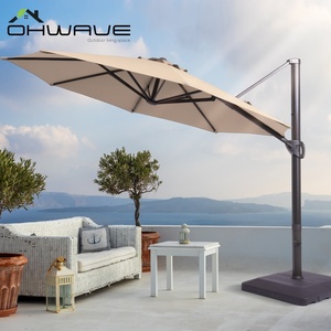 Hiện Đại Nhôm Ngoài Trời Dù Che Đứng Không Thấm Nước Patio Ô Mặt Trời Bóng Râm Cho Sân Hiên Ban Công Patio Sân Hồ Bơi Mưa Tán - Product Image 3