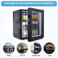 Mini-réfrigérateur Honeyson Hot 42L avec porte en verre pour boissons, chambre d'hôtel, minibar d'hôtel