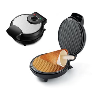 เครื่องทำวาฟเฟิล กระทะไฟฟ้า แผ่นทำความร้อนสองด้าน ปรับอุณหภูมิได้ มาตรฐานยุโรป 220V แผงสแตนเลส - Product Image 5