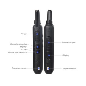 2 radios bidireccionales Baofeng VT-C2 Mini Walkie Talkie de 2W/0.5W, 16 <span class=keywords><strong>canales</strong></span> <span class=keywords><strong>PMR</strong></span> FRS sin licencia, UHF con VOX y carga Tipo-C - Product Image 2