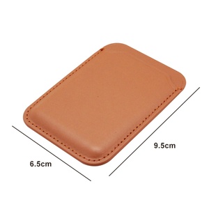 Boshiho Wholesale Custom Design Genuine Leather Slim Rifd Business Credit <b>Card</b> <b>Holder</b> Wallet Phone Magnet <b>Card</b> <b>Holder</b> - Product Image 2