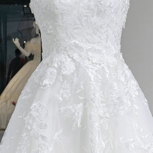 Jancember RL308 playa encaje flor fiesta nupcial boda A-line vestidos de mujer - Product Image 5