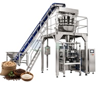 Machine d'emballage/conditionnement entièrement automatique à haute productivité certifiée CE pour aliments, riz, cacahuètes, grains de café, avec écran tactile en papier