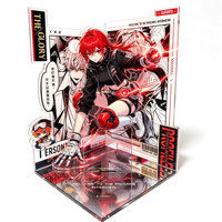 Support de scène en acrylique multicouche personnalisé, ensemble 3D de personnages d'anime, illustration et texte personnalisés, stock stable
