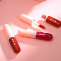 Vente en gros de cosmétiques de mode, rouge à lèvres nude, nouveau brun, rouge, rose, étiquetage personnalisé, imperméable, longue durée, végan, rouge à lèvres liquide mat
