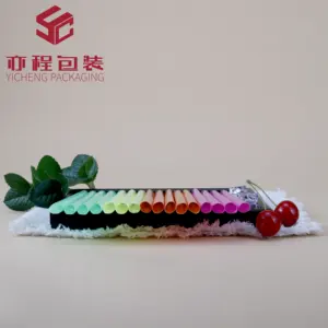 YICHENG Straws Sharp Bubble Tea Big Plastic Disposable Straight Wholesale Full Size Black Party Video Game Plastic Straw XG