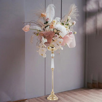 Nouveau gobelet en fer pour l'arrangement floral, décorations de mariage et d'anniversaire, design moderne et simple, vase doré