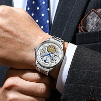 Montre analogique à quartz simple et luxueuse pour homme |   Étanche jusqu'à 30 m |   Boîtier et bracelet en alliage d'acier inoxydable