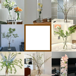 الحد الأدنى الأكثر مبيعًا مزهرية مائية للزهور غرفة المعيشة المنزلية مكتب فندق الكلمة مزهرية زجاجية نباتية شفافة - Product Image 4