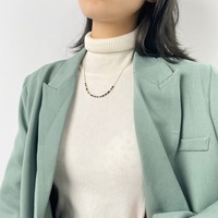 Vente chaude plaqué or perles Morse Code collier Couple personnalisé drôle mots inspirants Morse Code collier pour les femmes