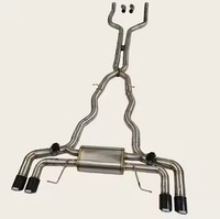 Système d'échappement sport en acier inoxydable poli miroir de 1,5 mm d'épaisseur pour DZ M5 M550 M550i G30 N63 4.4T, avec downpipe et X-pipe, garantie 3 ans