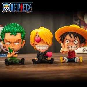 Dibujos animados <span class=keywords><strong>Anime</strong></span> pieced Luffy Zoro personaje modelo Pvc sentado figura de acción coche ornamento - Product Image 3