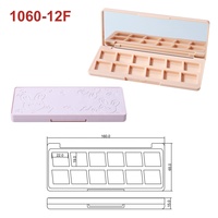 Conteneur vide pour maquillage, emballage vide, 12 couleurs, fard à paupières mat, baume à lèvres, rouge à lèvres, palette OEM, imperméable, kit de fard à paupières 18 en 1