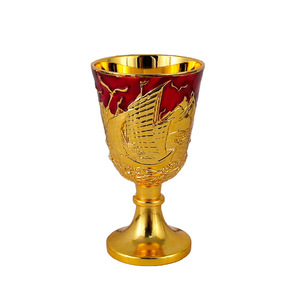 Maini Tall Glass, Vintage-Wasserspender, Heiliger Trinkbecher, Haushaltsbecher, kleiner Weinbecher, Schrankbecher, Metallbecher - Product Image 5