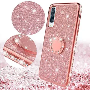 Yeni gelenler 2019 lüks telefon samsung kılıfı Galaxy A10 A30 A50 A70 elmas Bling TPU samsung kılıfı Galaxy A70 telefon kapak