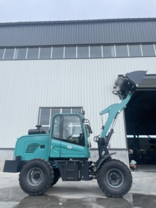 1,2-тонный шарнирно-сочлененный колесный погрузчик 4x4 для работы в любых условиях |   Задний поворот + Трехсекционная мачта + Дизельный двигатель (сертификат CE) - Product Image 6