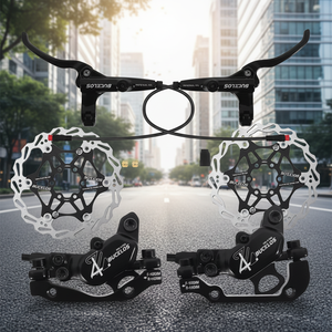 Nouvelles plaquettes de frein à disque flottantes en acier de 140 mm pour VTT, vélo de route, BMX, frein hydraulique - Product Image 3