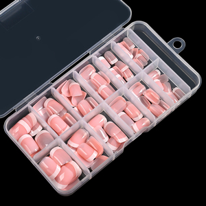 120 <span class=keywords><strong>Uñas</strong></span> Postizas <span class=keywords><strong>Francesas</strong></span> Cortas <span class=keywords><strong>Cuadradas</strong></span> en Bolsa, 12 Tamaños, <span class=keywords><strong>Uñas</strong></span> Postizas de Cobertura Completa, <span class=keywords><strong>Uñas</strong></span> Postizas Desmontables y Reutilizables - Product Image 5