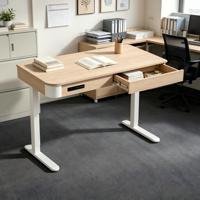 PRORIALS Bureau Ergonomique Métallique Durable à Hauteur Réglable Électrique pour Ordinateur Portable et de Bureau, Idéal pour la Maison et le Télétravail