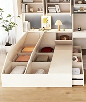 Armoire de rangement pliable personnalisable en panneaux MDF et mélaminé, design minimaliste, gain de place pour chambre à coucher, Yuanmengju