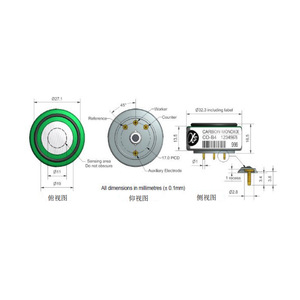 Sensor de Monóxido de Carbono Alphasense Co B4 32.3mm, Monitoreo Ambiental, Detección de Gases - Product Image 1