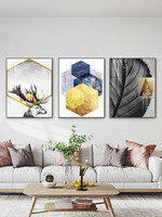Arte Mural de Flor de Loto Dorada, Tríptico de 3 Piezas en Aleación de Aluminio, Decoración Botánica Minimalista en Negro y Dorado, Decoración de Lujo para Pasillo y Hogar