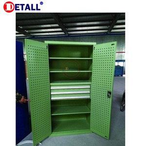 <span class=keywords><strong>Armoire</strong></span> modulaire en acier moderne et durable avec 3 tiroirs et une étagère pour atelier d'usine, bureau à domicile - Résistant aux chocs électrostatiques - Product Image 3