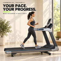 Tapis roulant commercial pour la salle de sport, entraînement cardio, machine de course électrique pour les centres de fitness et les clubs de santé