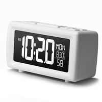Pencari stasiun Radio FM otomatis Manual, pengeras suara Desktop portabel multifungsi Fitur Radio FM jam Alarm