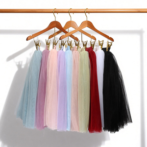 Falda de Ballet de Tul Suave para Adultos, 10 Colores, Largo Midi, Cintura Elástica, Falda Tutú Romántica Larga de 4 Capas, Tutú para Danza Lírica - Product Image 4