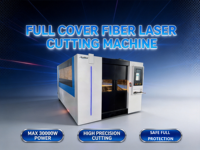 Mesin Pemotong Logam Laser Serat 3-Axis Otomatis Kecepatan Tinggi AceBest HIWIN 1500-6000W Kontrol CNC untuk Baja Stainless Aluminium